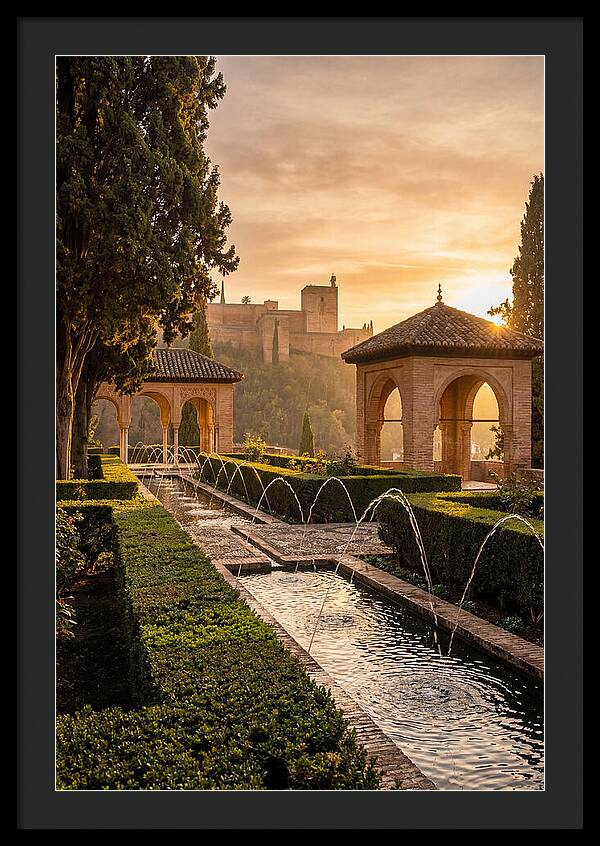 Golden Hour At Generalife Gardens