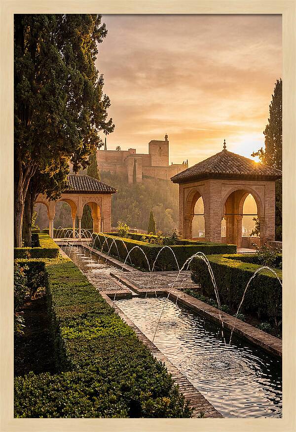 Golden Hour At Generalife Gardens