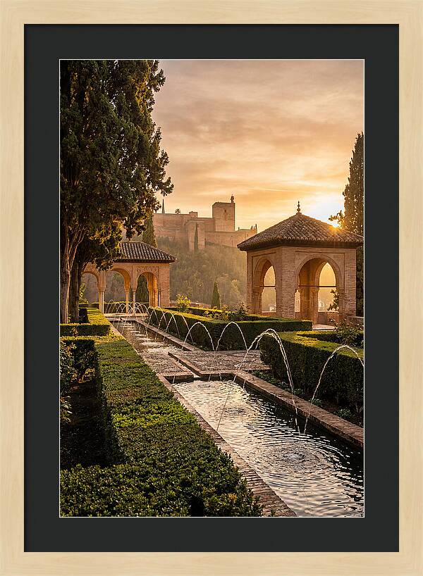 Golden Hour At Generalife Gardens