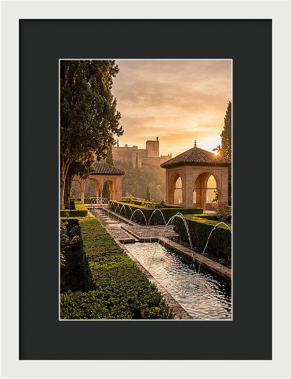 Golden Hour At Generalife Gardens