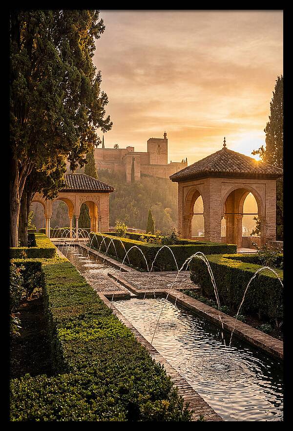Golden Hour At Generalife Gardens