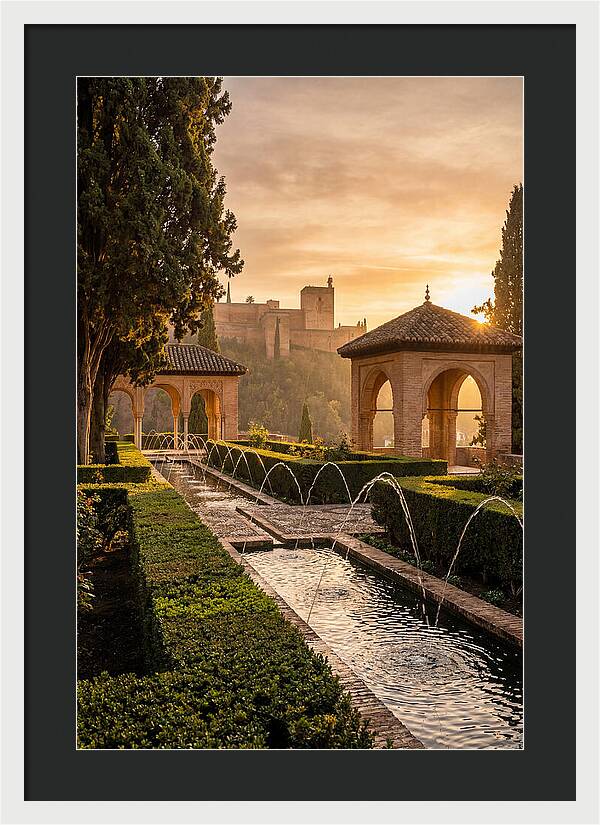 Golden Hour At Generalife Gardens