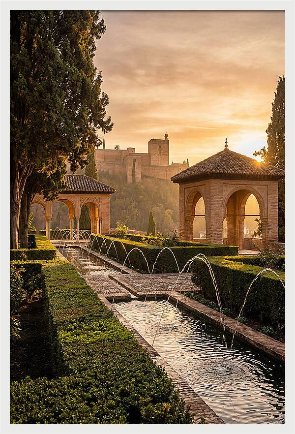 Golden Hour At Generalife Gardens