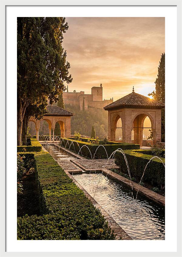 Golden Hour At Generalife Gardens