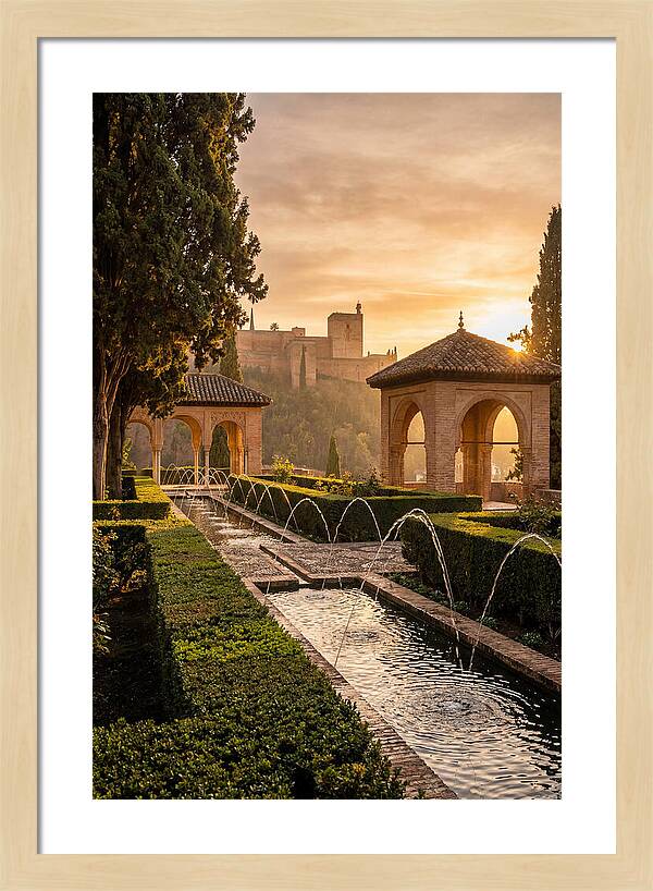 Golden Hour At Generalife Gardens