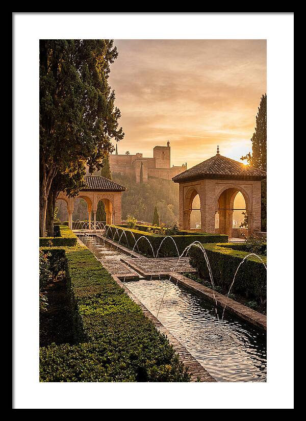 Golden Hour At Generalife Gardens