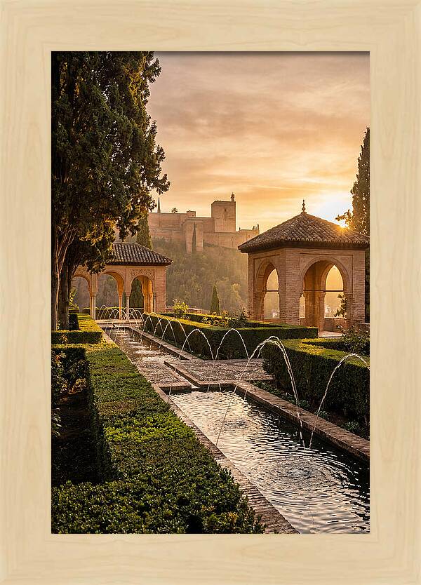 Golden Hour At Generalife Gardens