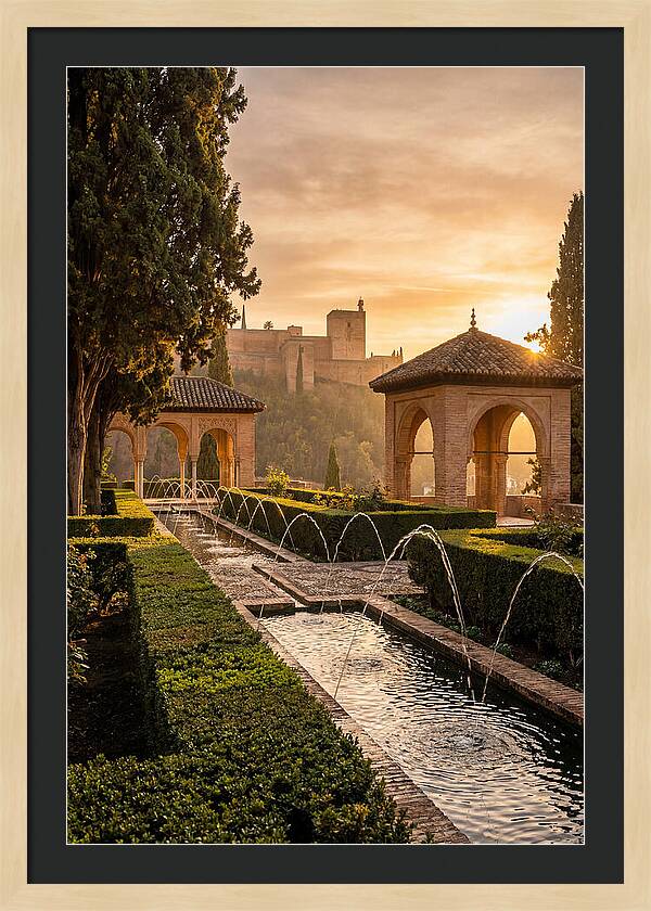 Golden Hour At Generalife Gardens