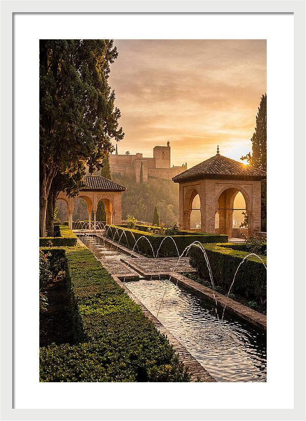 Golden Hour At Generalife Gardens
