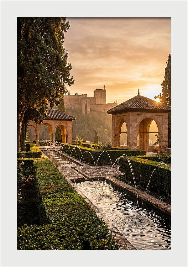 Golden Hour At Generalife Gardens