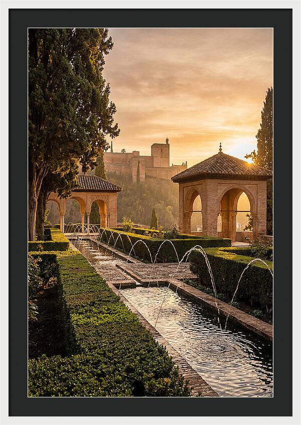 Golden Hour At Generalife Gardens