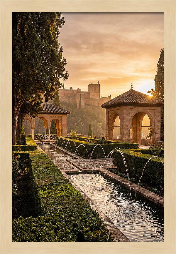 Golden Hour At Generalife Gardens