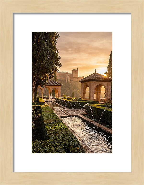 Golden Hour At Generalife Gardens
