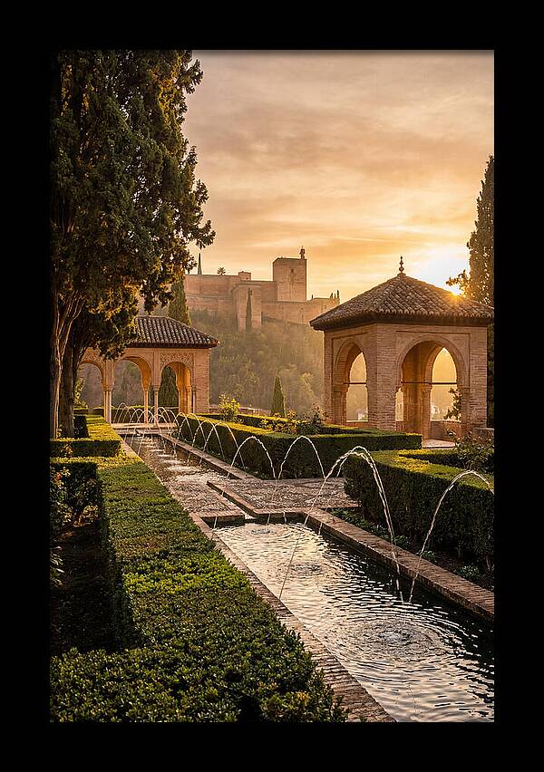 Golden Hour At Generalife Gardens
