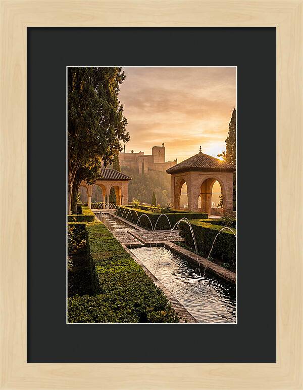 Golden Hour At Generalife Gardens