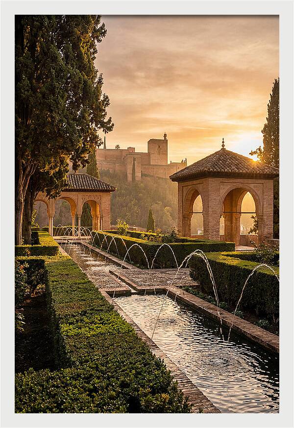 Golden Hour At Generalife Gardens