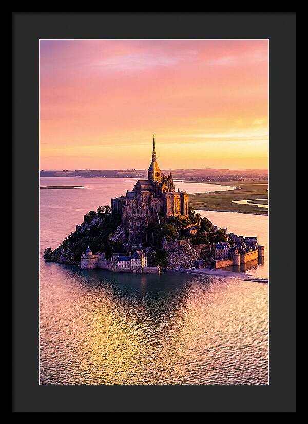 Golden Hour At Mont Saint Michel
