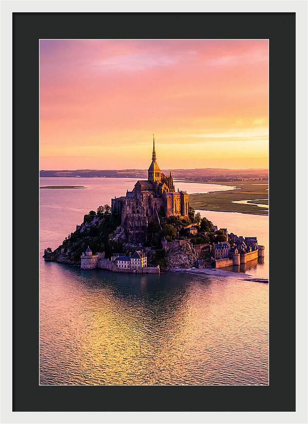 Golden Hour At Mont Saint Michel