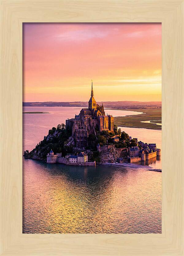 Golden Hour At Mont Saint Michel