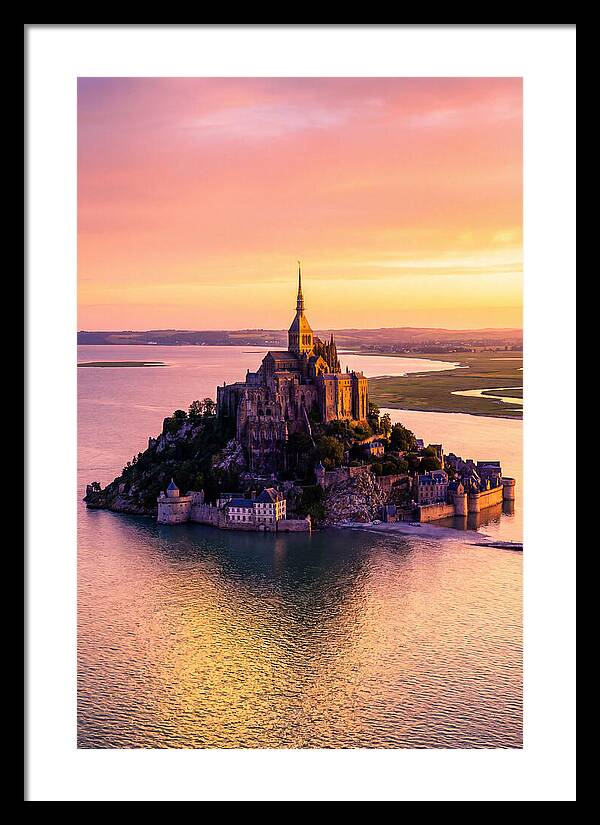 Golden Hour At Mont Saint Michel