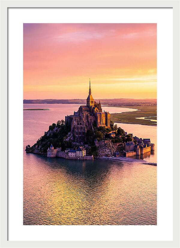 Golden Hour At Mont Saint Michel