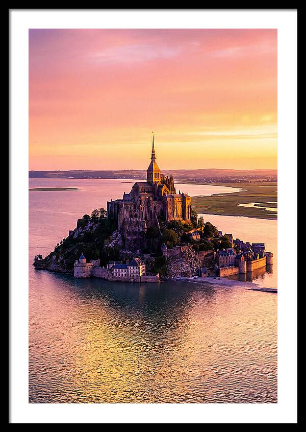 Golden Hour At Mont Saint Michel