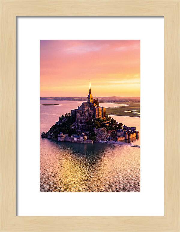 Golden Hour At Mont Saint Michel