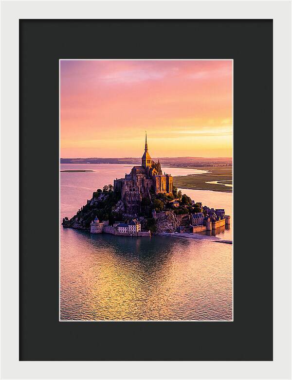 Golden Hour At Mont Saint Michel