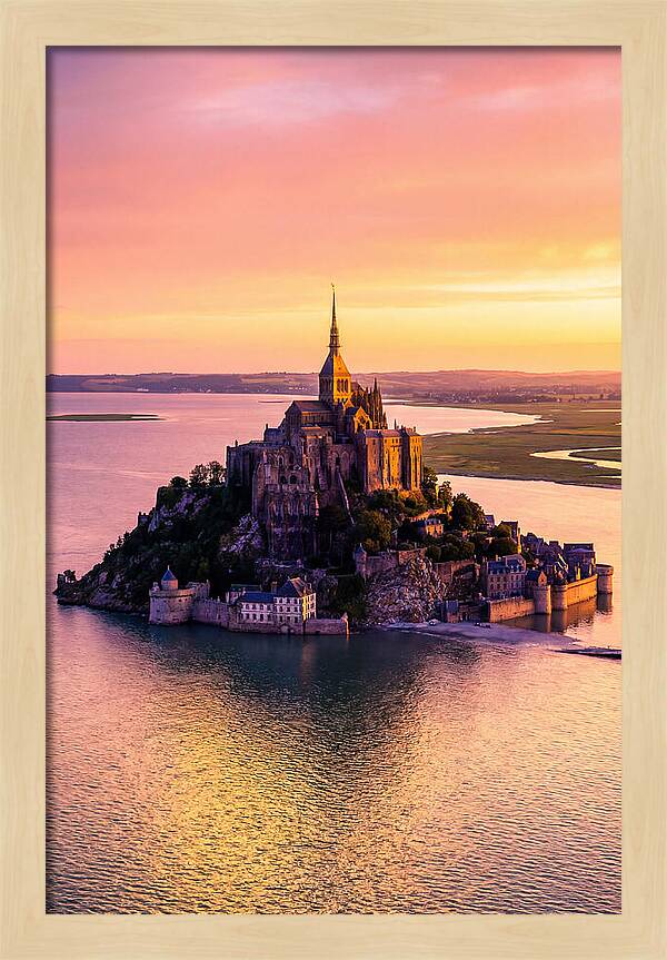 Golden Hour At Mont Saint Michel