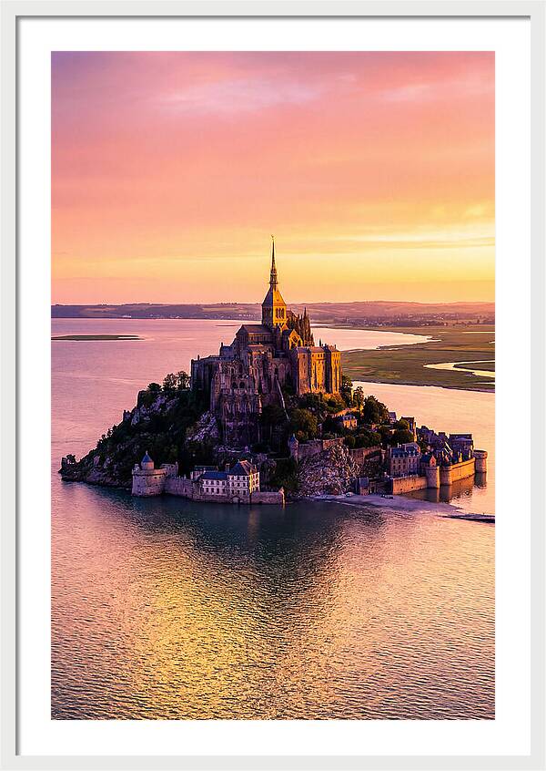 Golden Hour At Mont Saint Michel