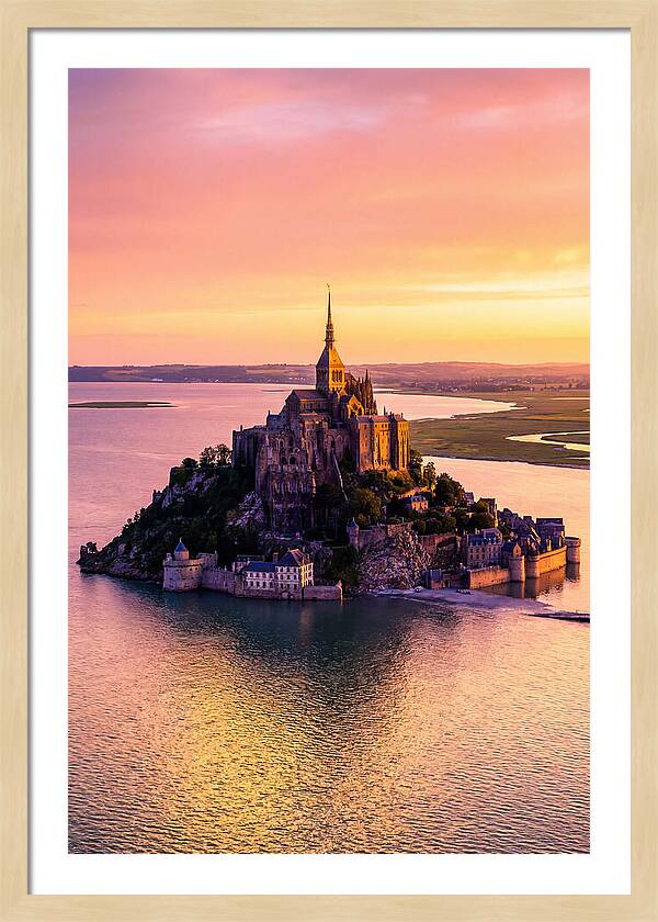 Golden Hour At Mont Saint Michel