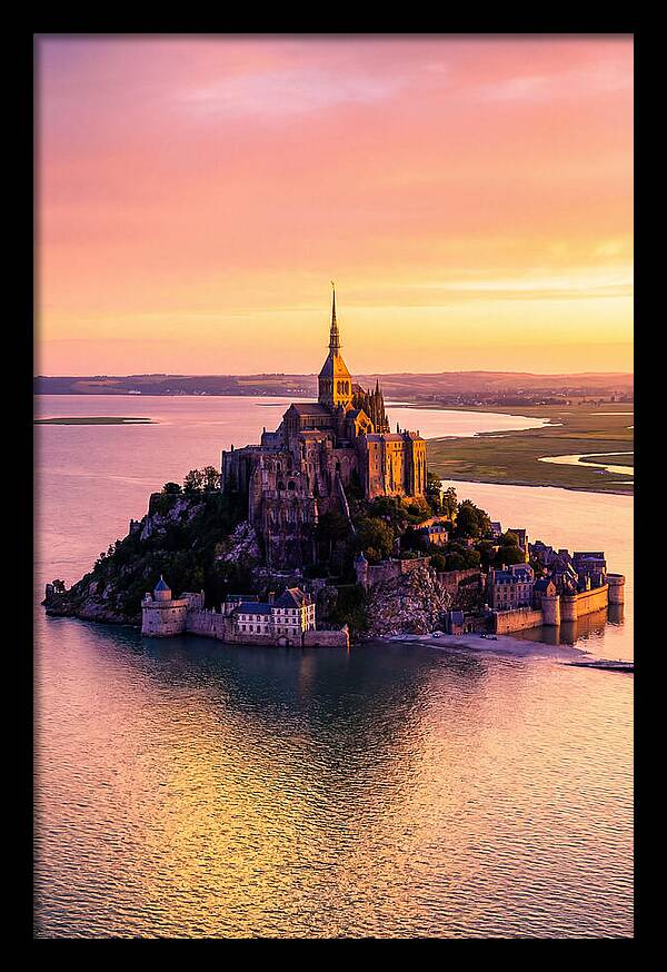 Golden Hour At Mont Saint Michel