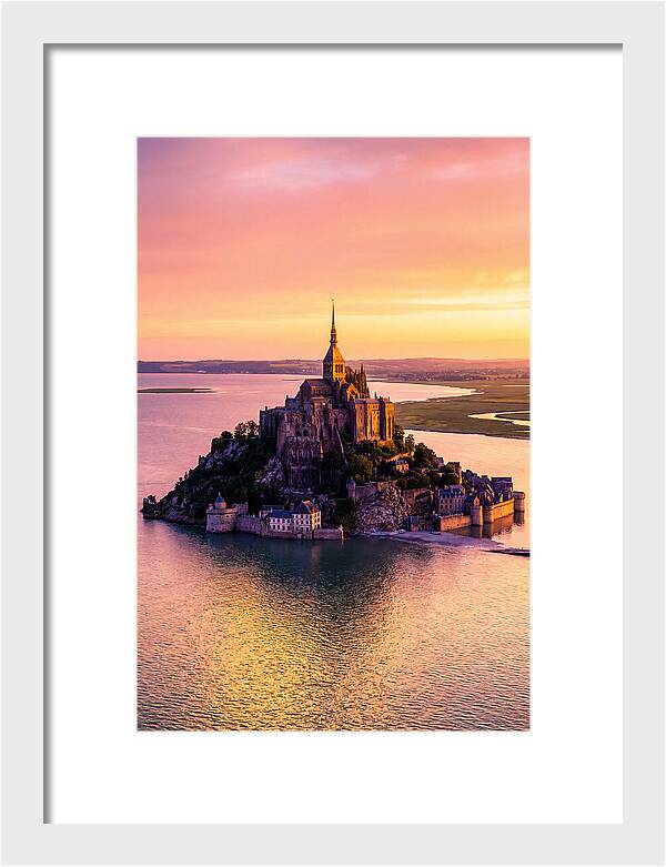 Golden Hour At Mont Saint Michel