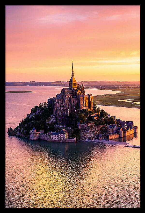 Golden Hour At Mont Saint Michel