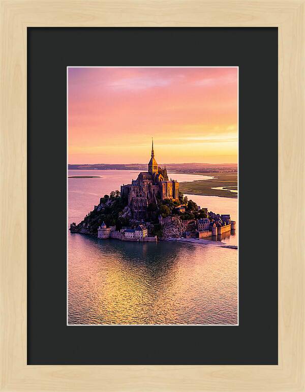 Golden Hour At Mont Saint Michel