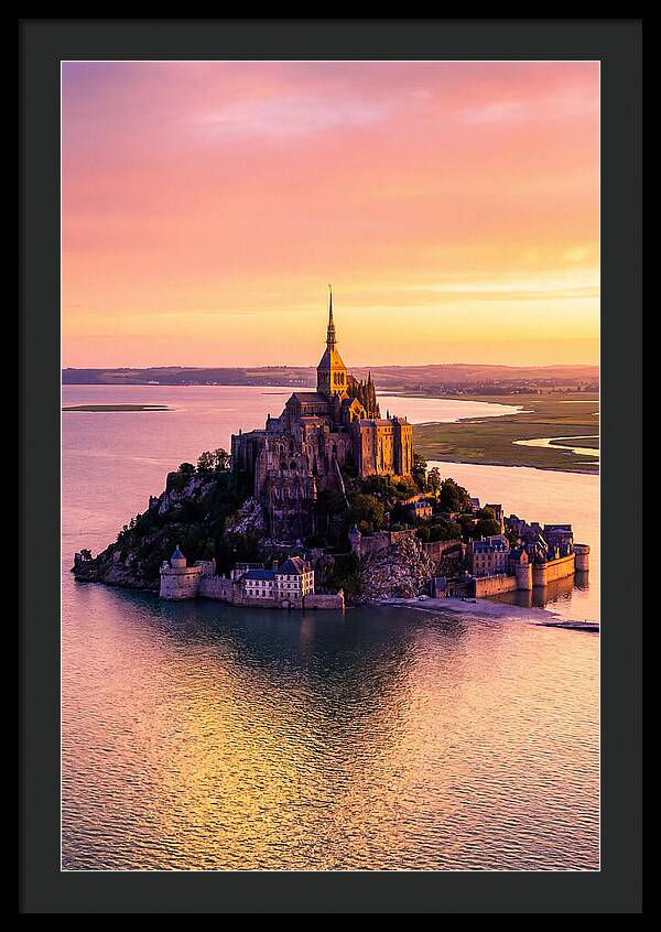 Golden Hour At Mont Saint Michel