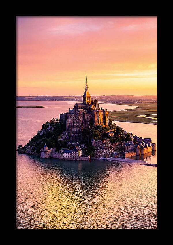 Golden Hour At Mont Saint Michel