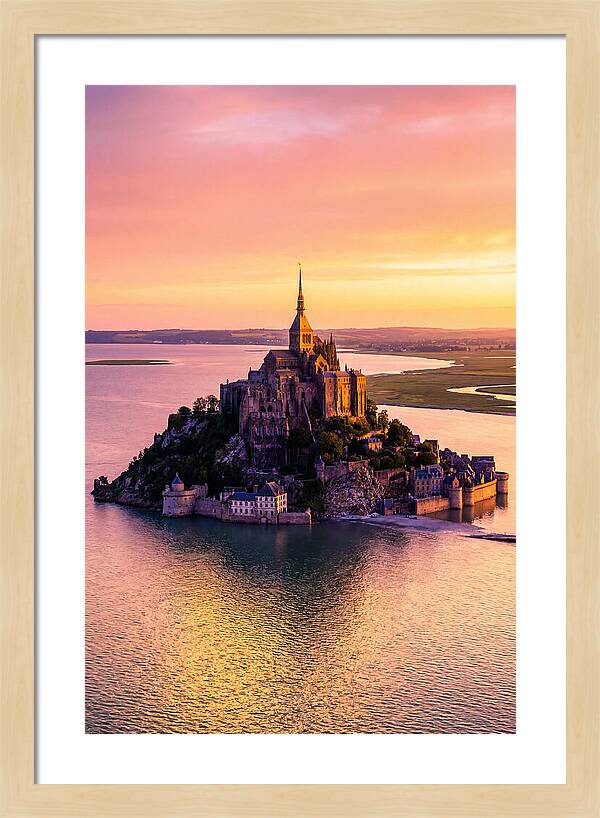 Golden Hour At Mont Saint Michel