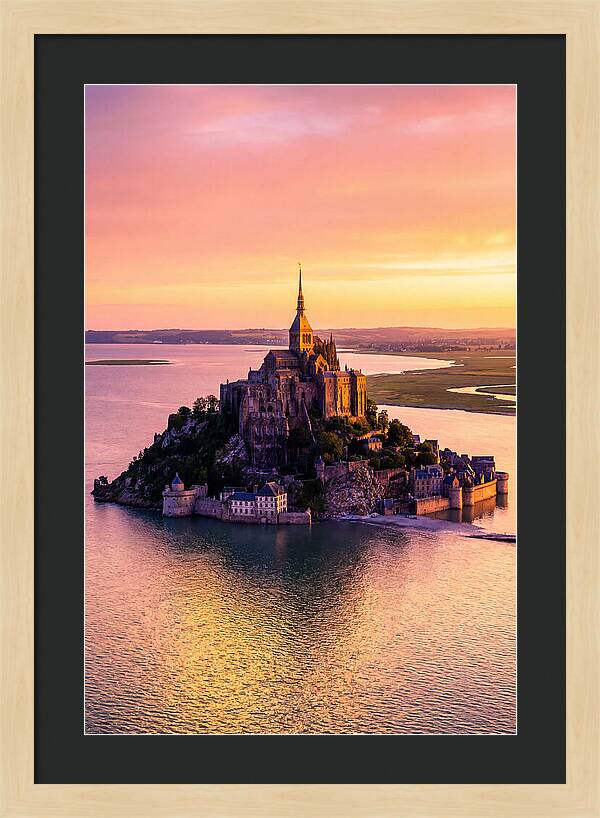 Golden Hour At Mont Saint Michel