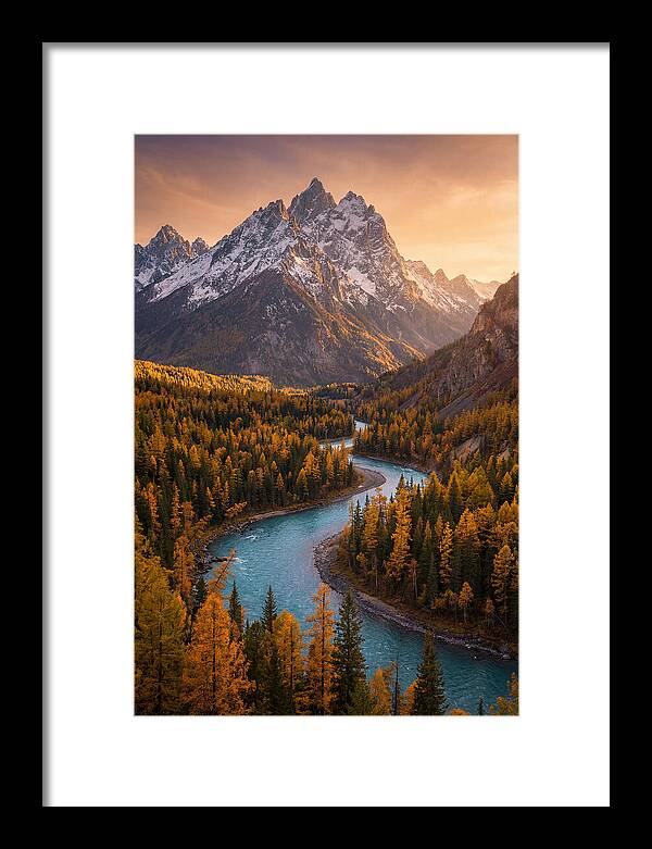 Golden Hour Over Altai Mountains