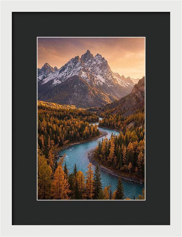 Golden Hour Over Altai Mountains