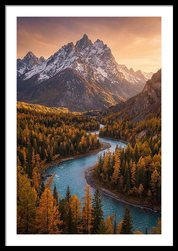 Golden Hour Over Altai Mountains