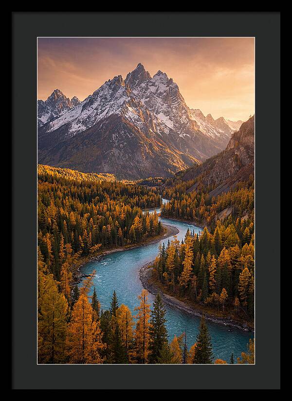 Golden Hour Over Altai Mountains