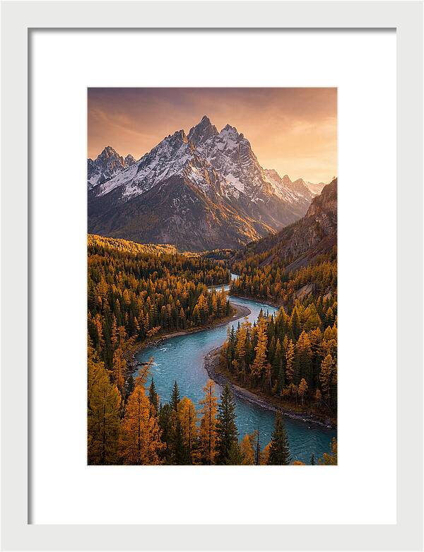 Golden Hour Over Altai Mountains