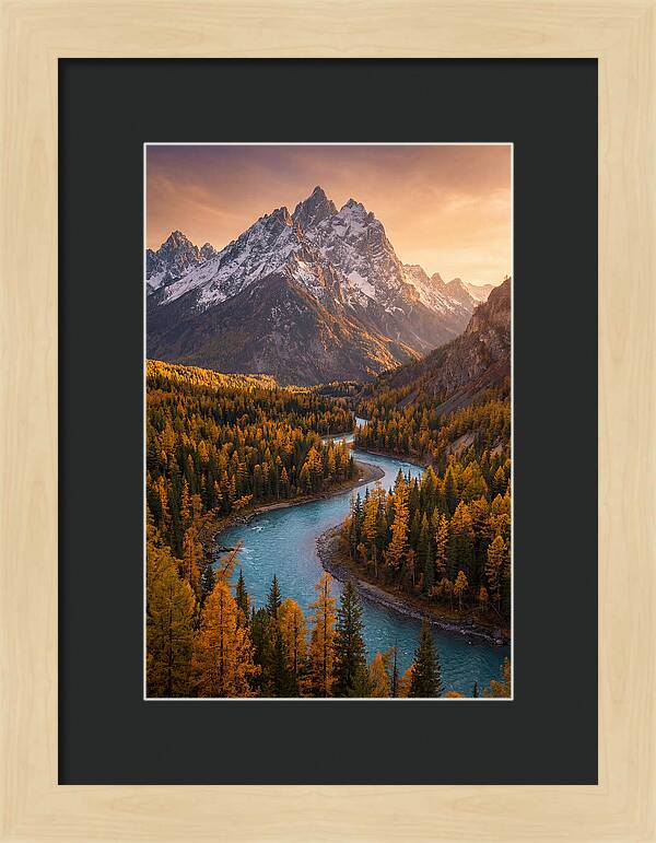 Golden Hour Over Altai Mountains