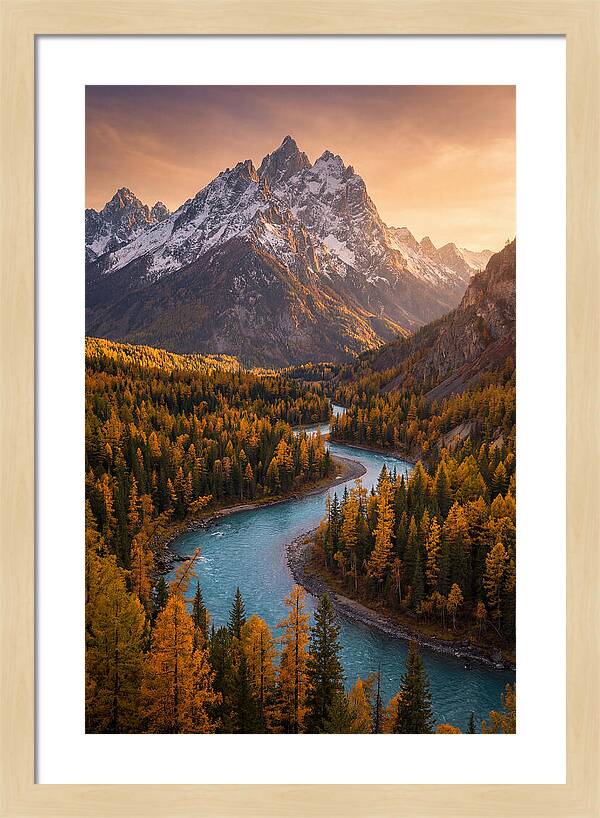 Golden Hour Over Altai Mountains