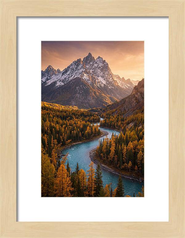 Golden Hour Over Altai Mountains