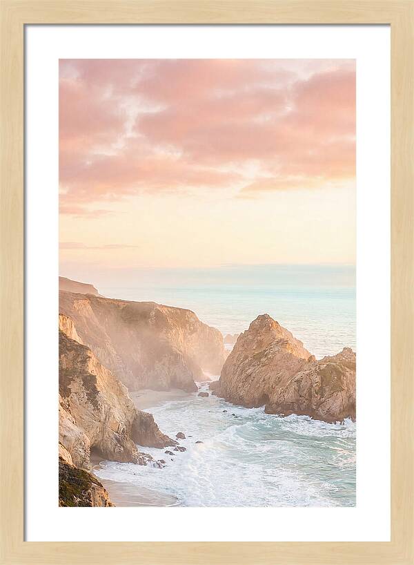 Golden Hour Over Big Sur Coastline