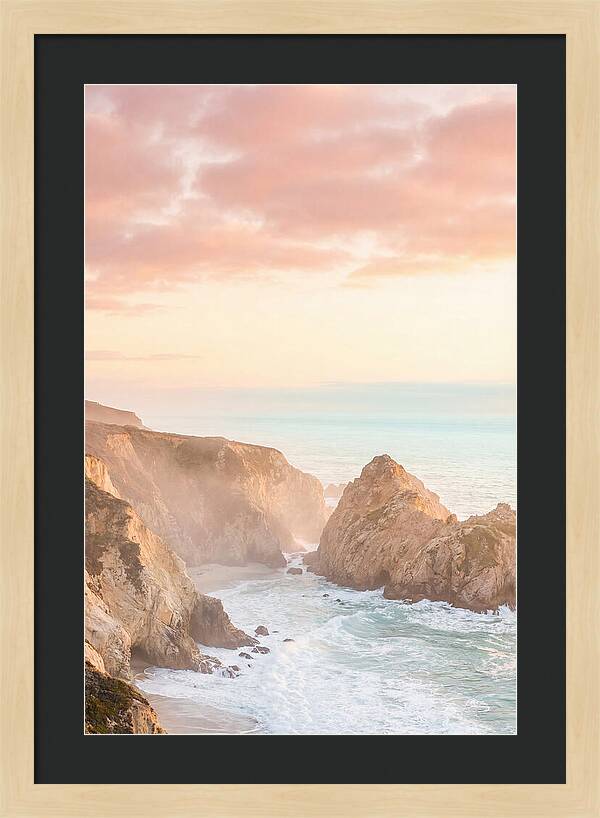 Golden Hour Over Big Sur Coastline