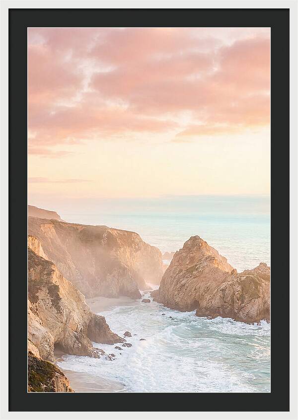 Golden Hour Over Big Sur Coastline